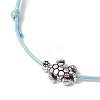 Alloy Braided Bead Bracelet BJEW-JB11082-02-3