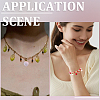 40Pcs 2 Colors Transparent Glass Pendants GLAA-SC0002-93-5
