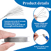 Tiger Tail Wire 304 Stainless Steel Beading Wire TWIR-WH0002-24C-4