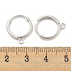 Brass Hoop Earring Findings KK-L211-021P-2