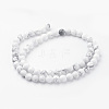 Natural Howlite Bead Strands G-G735-66-6mm-4