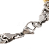 304 Stainless Steel Link Chain Bracelets BJEW-B078-141GP-3