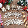 4 Styles Christmas Theme Unfinished Wood Solid Display Decorations DJEW-WH20002-21C-4