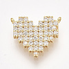 Brass Micro Pave Cubic Zirconia Pendants ZIRC-S061-122-2