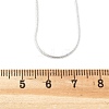 Brass Round Snake Chain Necklace Making MAK-T006-11B-S-4