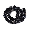 Natural Black Agate(Dyed & Heated) Beads Strands G-Q608-11A-3
