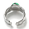 304 Stainless Steel Open Cuff Rings RJEW-C079-18P-4