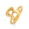 304 Stainless Steel Open Cuff Rings for Women RJEW-M060-01G-02-4