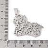 Non-Tarnish 201 Stainless Steel Pendants STAS-A094-25P-3