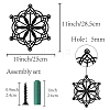 Iron Pendant Decorations HJEW-WH0013-029-2