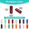 30Pcs 3 Colors Column Imitation Gemstone Acrylic Beads OACR-YW0002-52A-3