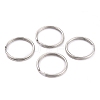 Non-Tarnish 304 Stainless Steel Split Key Rings X-STAS-H153-02P-1