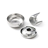 Aluminum Cap Top Buttons BUTT-WH0015-62B-2