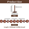 5Bags Flower Iron Decoration Strip FIND-GF0008-41A-R-2