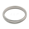 Non-Tarnish 304 Stainless Steel Spring Bangles for Women Men BJEW-U003-02B-P-2