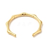 Ion Plating(IP) 304 Stainless Steel Bamboo Open Cuff Ring for Women X-RJEW-I085-10G-3