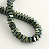 Electroplate Non-magnetic Synthetic Hematite Beads Strands G-R259-10G-2