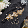 Glass Rhinestone HeadBands for Women OHAR-WH0021-74G-4