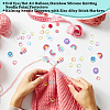 Evil Eye/Hot Air Balloon/Rainbow Silicone Knitting Needle Point Protectors SIL-NB0001-36-5