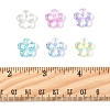 97.2G 6 Colors Transaparent Acrylic Beads PACR-FS0001-07-5