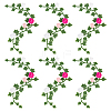 6Pcs PVC Artificial Flower Rattan DIY-PH0033-59-1