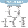 25Pcs 5 Styles Vegetables 304 Stainless Steel Charms STAS-YW0011-22-2