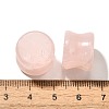 Natural Rose Quartz Ear Plugs Gauges G-I359-12C-3