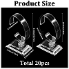 C Shaped ABS Plastic Single Bracelet Display Stands BDIS-WH20001-03B-2
