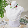 Detachable Polyester Embroidered Flower Collar AJEW-WH20006-242A-7