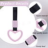 2Pcs ABS Plastic Heart Rear Bumper Warning Handle Ring HJEW-SP0001-49A-6