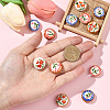 6Pcs 6 Styles Handmade Porcelain Beads PORC-YW0001-82-4
