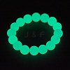 Synthetic Luminous Stone Beaded Stretch Bracelet BJEW-P203-8mm-01B-3