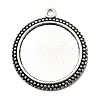 Flat Round Tibetan Style Pendant Cabochon Settings LS-TIBE-C067-01AS-NR-4