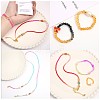 10 Strands Transparent Gradient Color Glass Beads Strands GLAA-CJ0002-09C-12