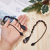 2Pcs Gemstone & Glass Dowsing Pendulums PALLOY-FI00004-3