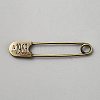 Zinc Alloy Safety Pins JEWB-WH0030-78F-1