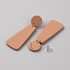 Acrylic Geometry Dangle Stud Earrings EJEW-WH0013-65C-2