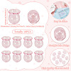 10Pcs Glass Bead Caps for Wind Chimes Making GLAA-BY0001-05E-4