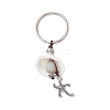 5Pcs 5 Styles Spiral Shell Keychain KEYC-JKC00870-02-4