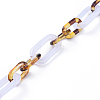 Handmade Acrylic Figaro Chains AJEW-JB00596-05-1