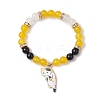 Natural Mixed Gemstone Beads Stretch Bracelets for Women BJEW-TA00573-02-2