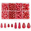 186Pcs 4 Styles ABS Plastic Beads KY-WR0001-08-1