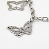 Valentines Gifts for Girlfriend Girl's 304 Stainless Steel Charm Bracelets X-BJEW-J038-21-2