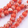 Synthetic Imperial Jasper Beads Strands G-E374-8mm-03A-2