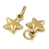Ion Plating(IP) 304 Stainless Steel Charms STAS-B075-06G-2