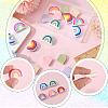 20Pcs 10 Styke Food Grade Eco-Friendly Silicone Beads SIL-SC0001-28-3