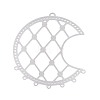 201 Stainless Steel Hollow Moon Chandelier Component Links STAS-N121-02P-1
