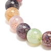 8.5MM Imitation Gemstone Glass Round Beads Stretch Bracelet for Women BJEW-JB07415-3