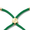 Half Finished Twisted Milan Rope Slider Bracelets FIND-G032-01G-08-6