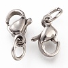 Tarnish Resistant 304 Stainless Steel Lobster Claw Clasps STAS-G240-01A-P-3